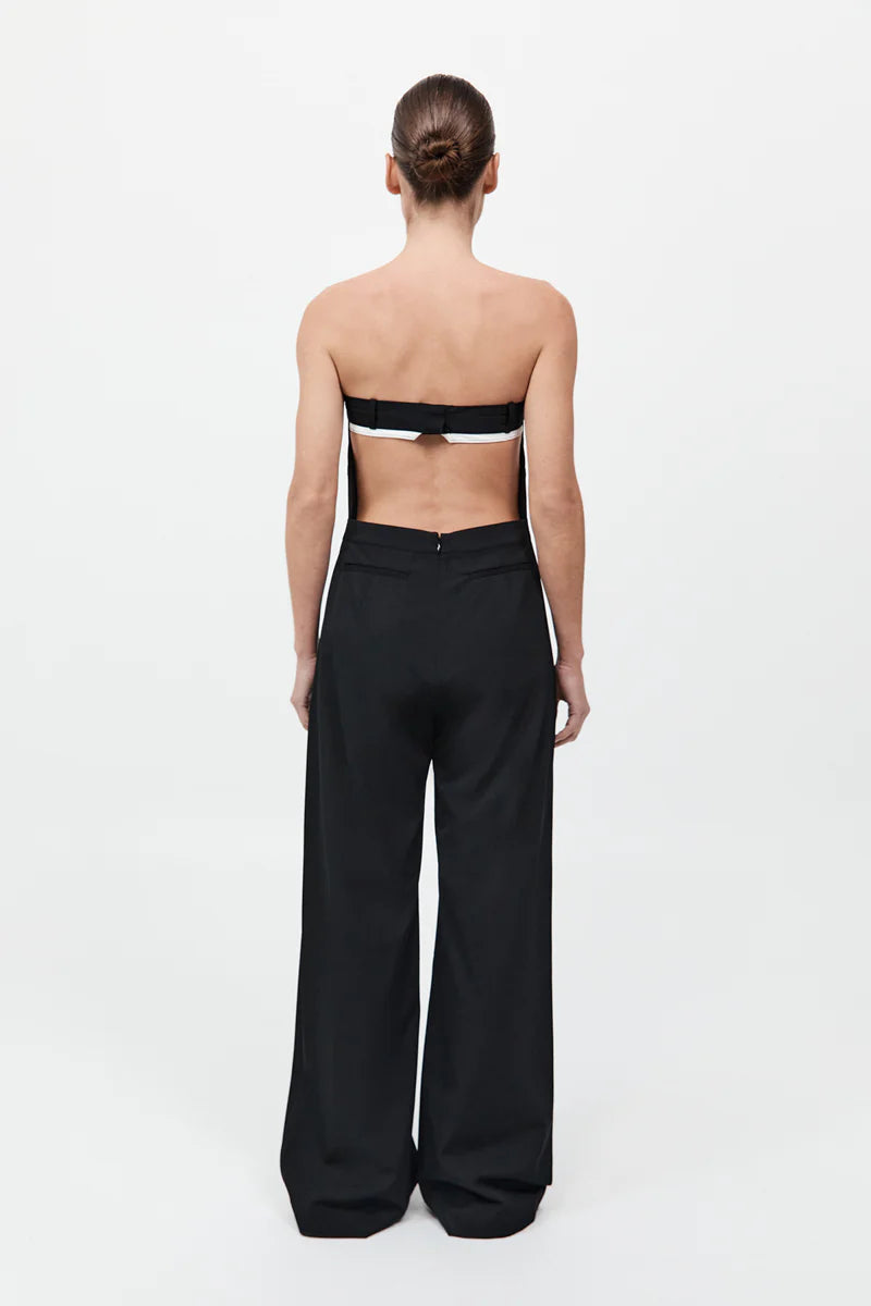 Deconstructed Tailored Jumpsuit - Black