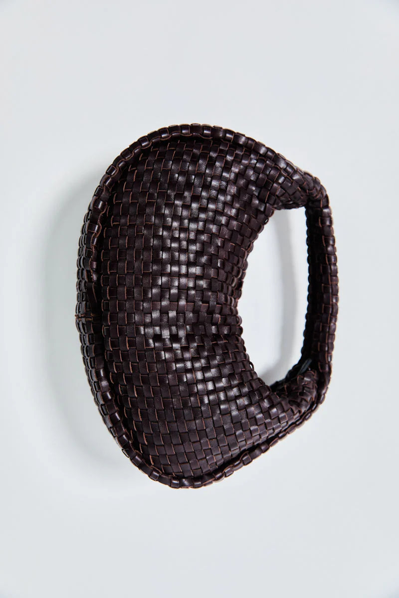 Lattice Weave Mini Bon Bon Bag - Port