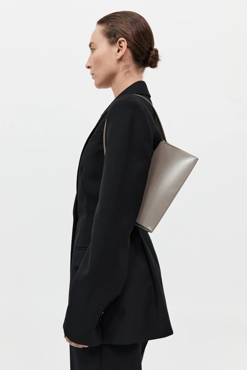 Triangle Origami Shoulder Bag - Slate