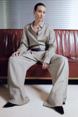 Melange Double Loop Pants - Rye