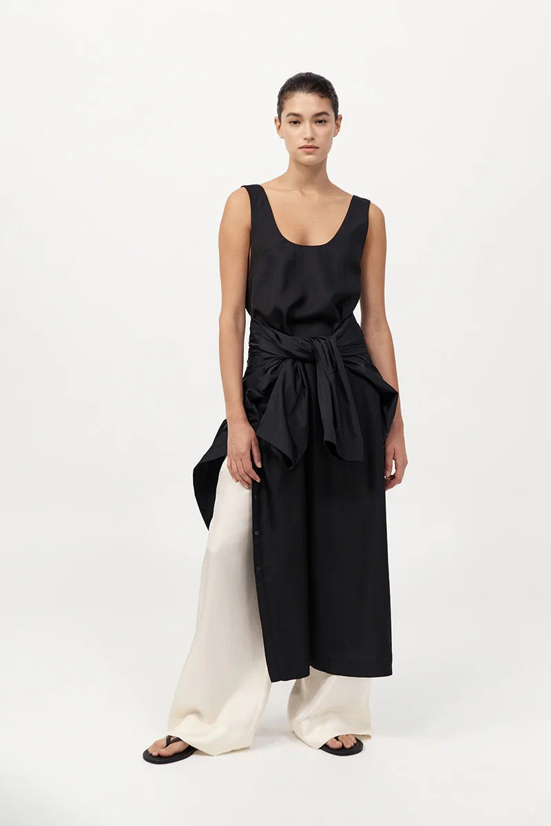 Jordan Button Up Dress - Black