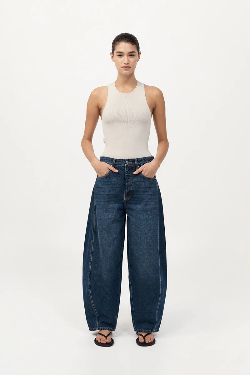 Sculpted Knit Top - Silver