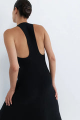 Sculpted Knit Dress - Black