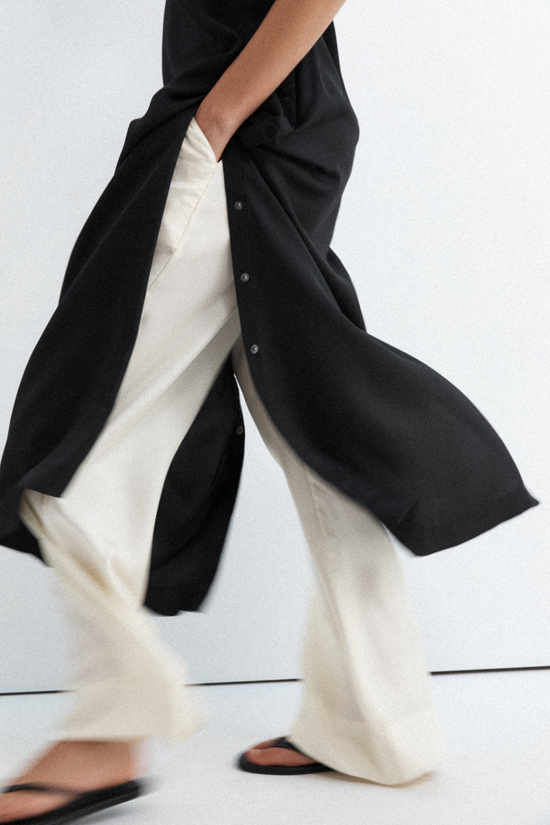 Jordan Button Up Dress - Black