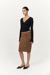 Baby Wrap Top - Black