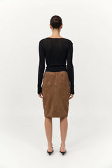 Baby Wrap Top - Black