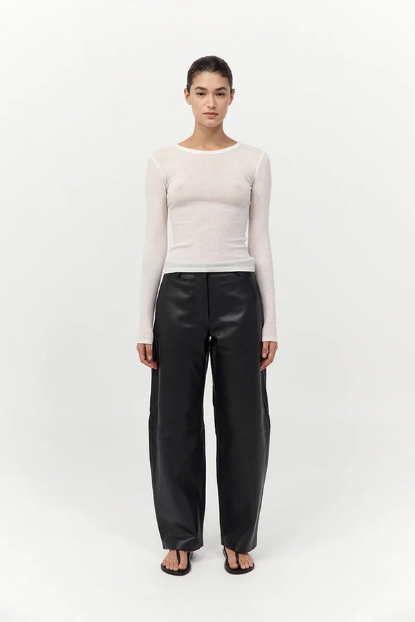 Baby Wool Long Sleeve Top - Off-White