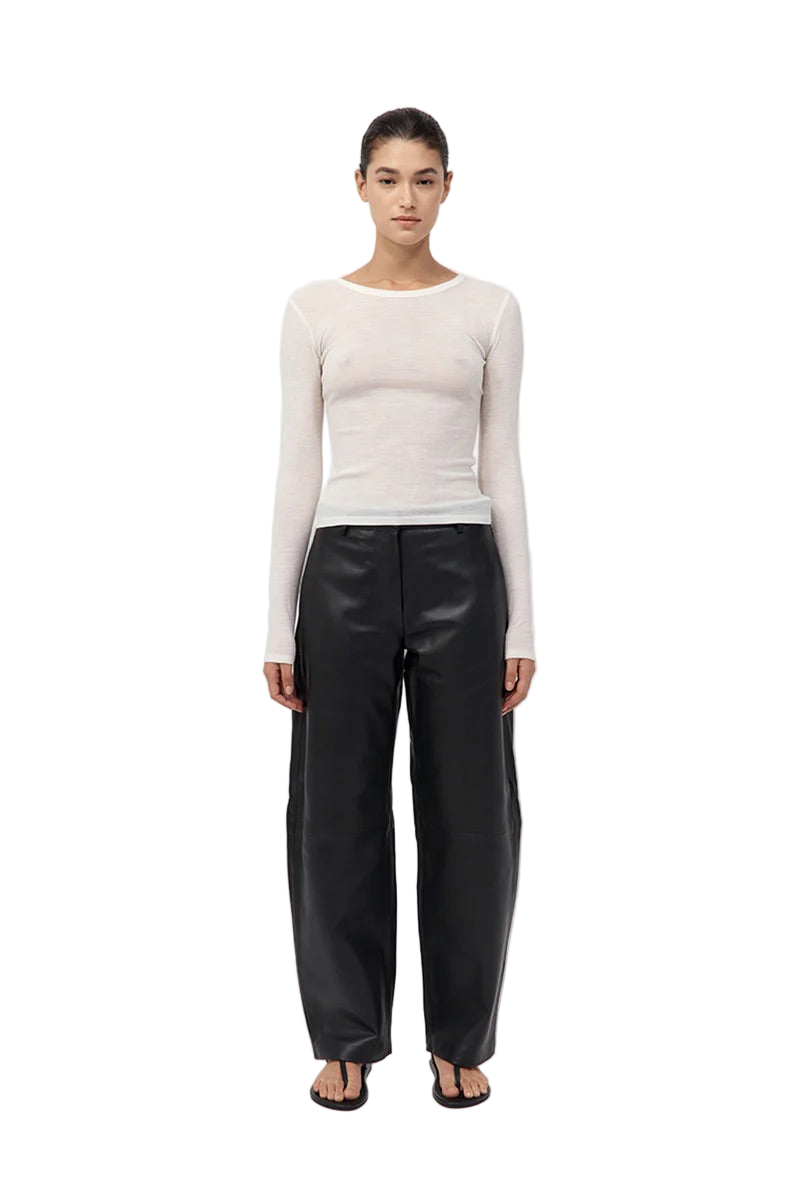 Baby Wool Long Sleeve Top - Off-White