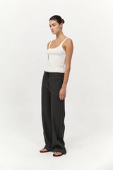 Tailored Track Pants - Black Olive