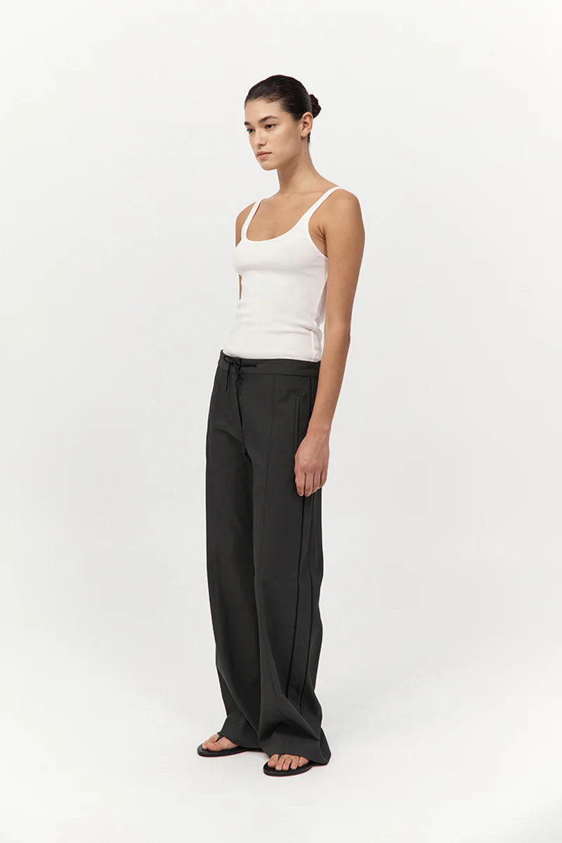 Tailored Track Pants - Black Olive