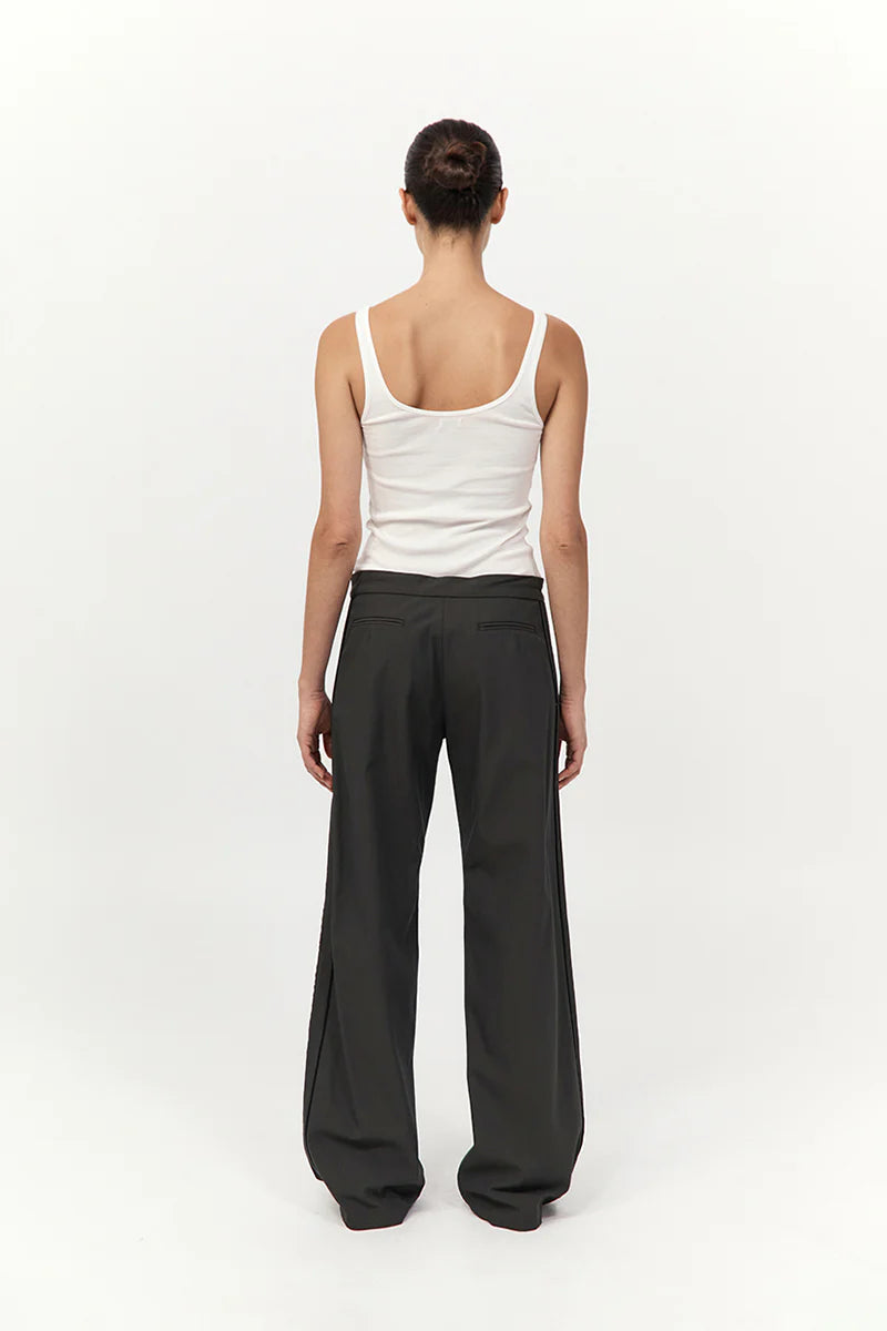 Tailored Track Pants - Black Olive