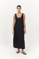 Jordan Button Up Dress - Black