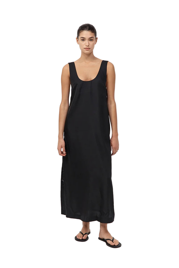 Jordan Button Up Dress - Black