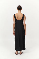 Jordan Button Up Dress - Black