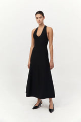 Sculpted Knit Dress - Black