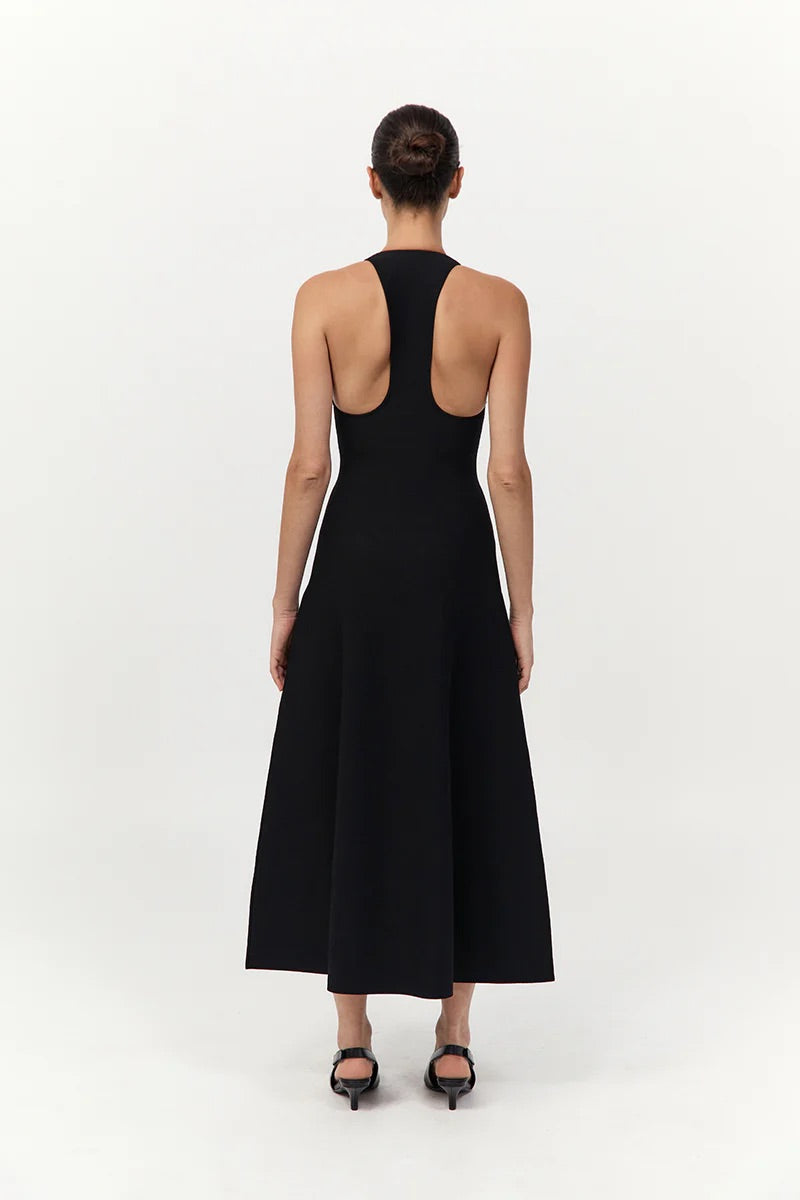 Sculpted Knit Dress - Black