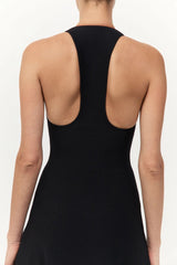 Sculpted Knit Dress - Black