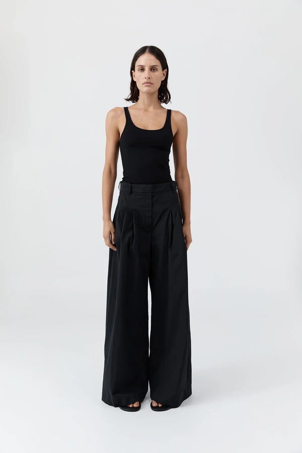 Adjustable Palazzo Pants - Black