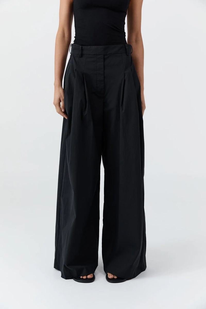 Adjustable Palazzo Pants - Black