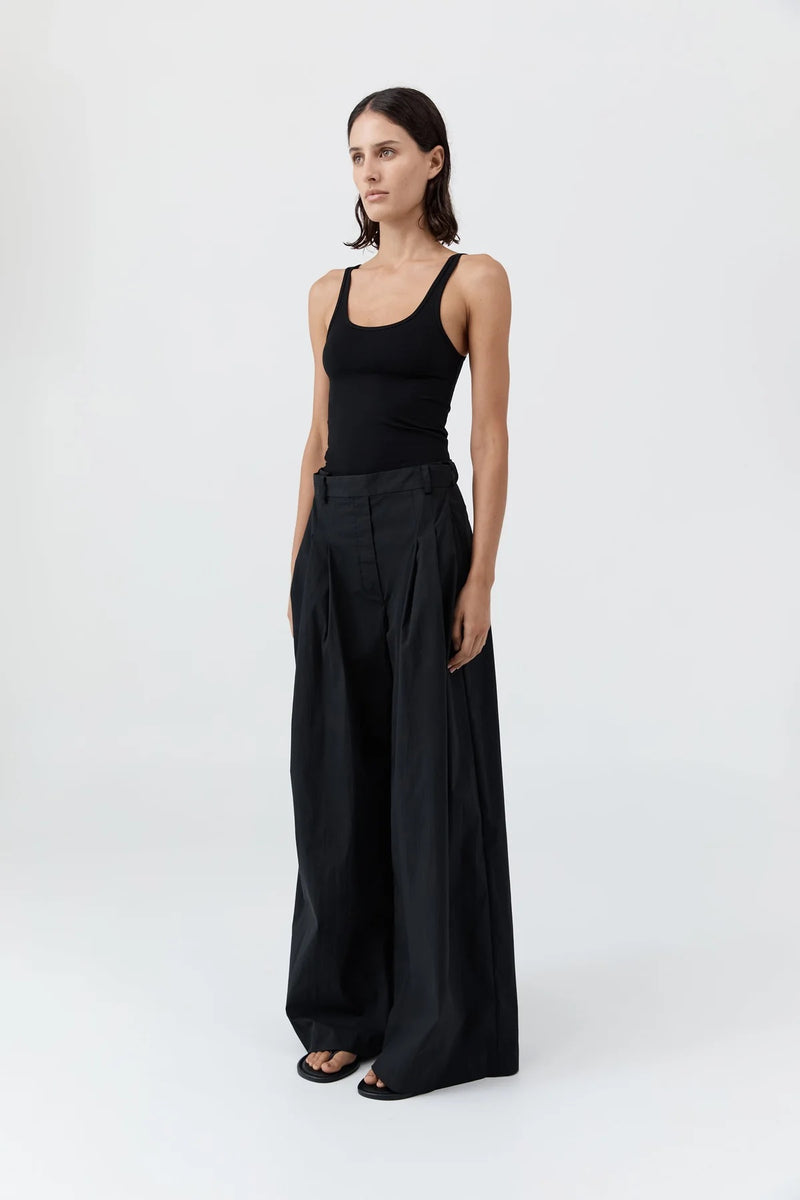 Adjustable Palazzo Pants - Black