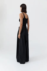 Adjustable Palazzo Pants - Black