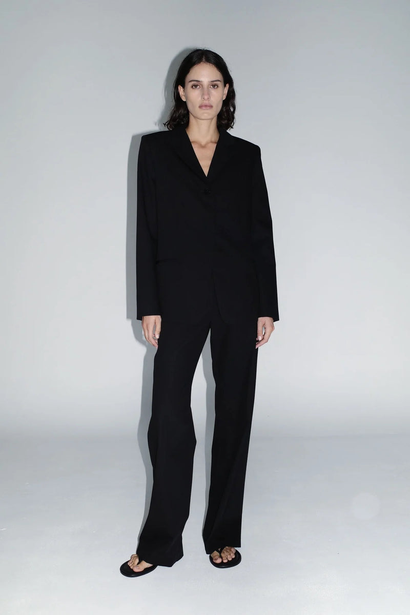 Fine Band Carter Trouser - Black