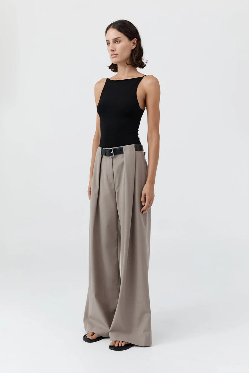 Pleat Loop Pants - Moose