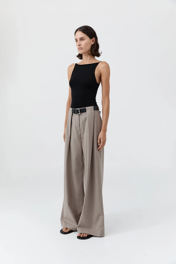 Square Neck Top - Black