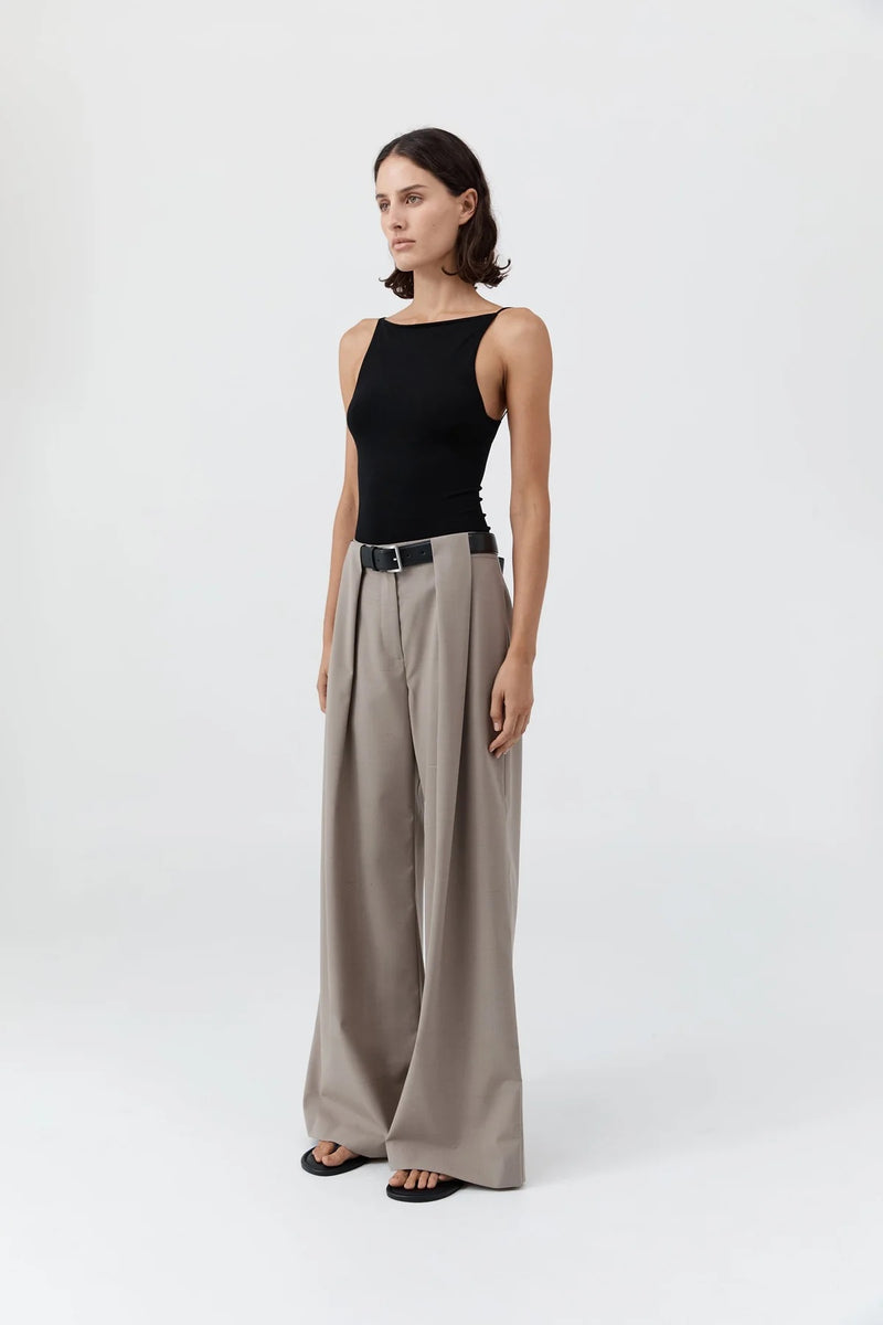 Square Neck Top - Black