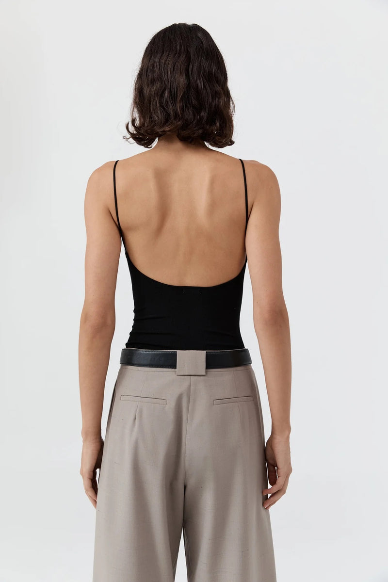 Square Neck Top - Black