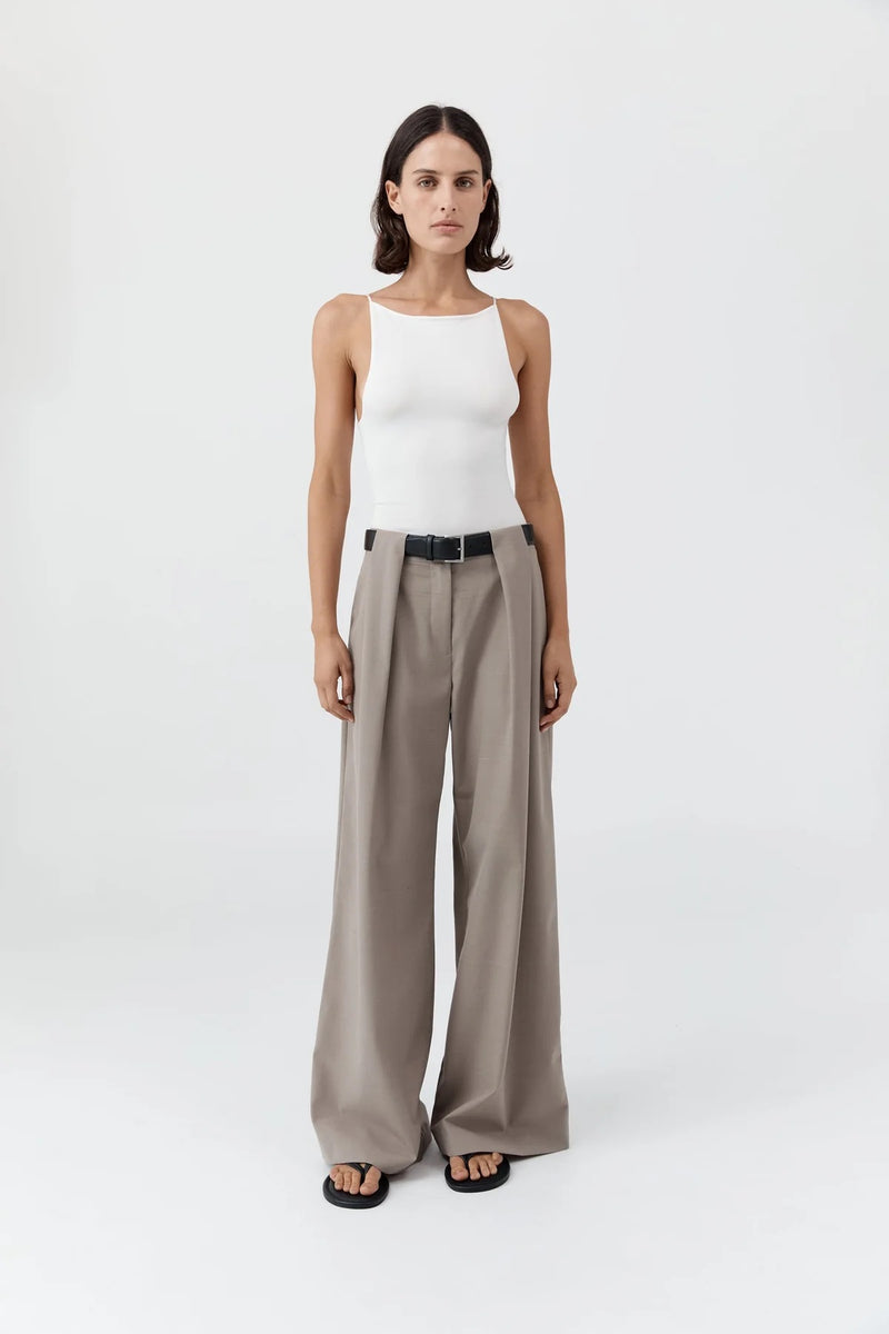 Square Neck Top - White