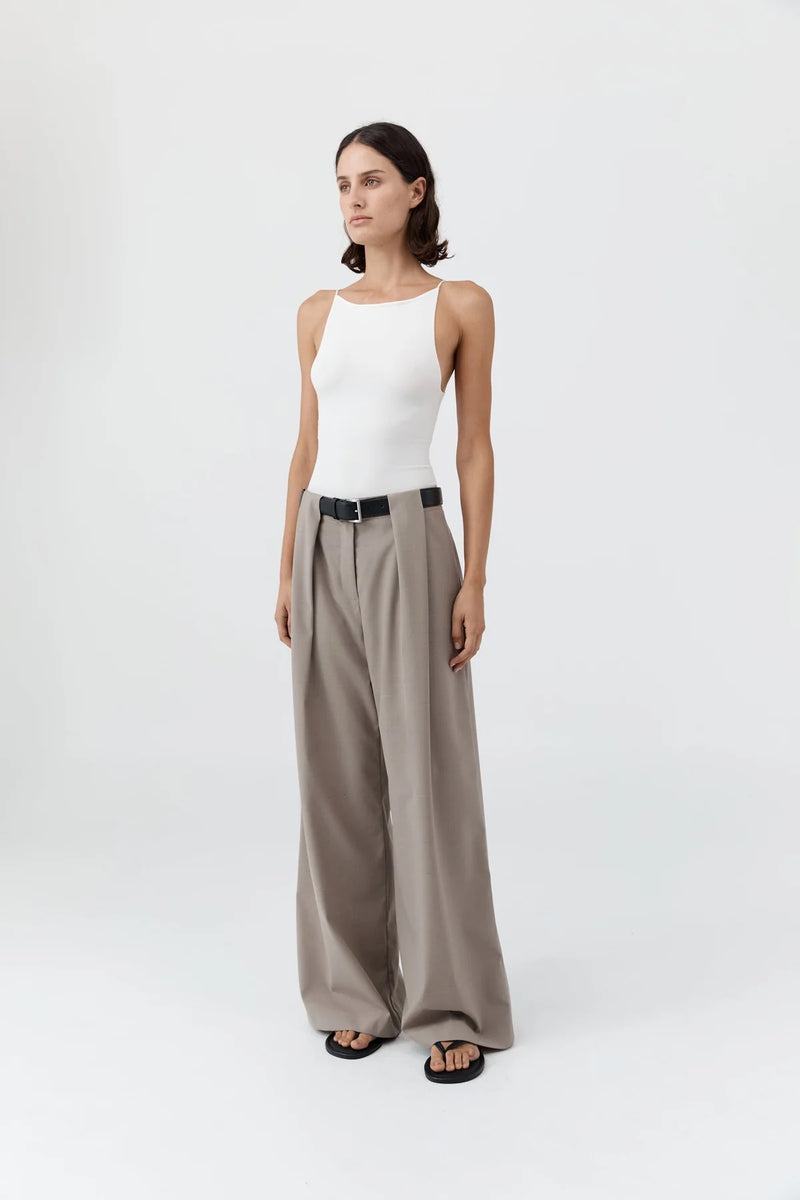 Square Neck Top - White