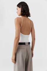 Square Neck Top - White