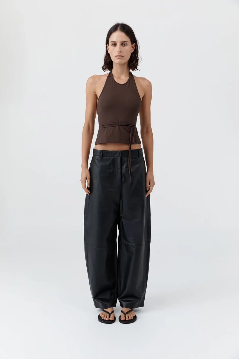 Soft Jersey Halter Top - Liqueur