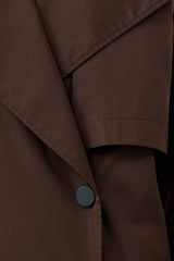 Paper Taffeta Relaxed Trench - Mocha