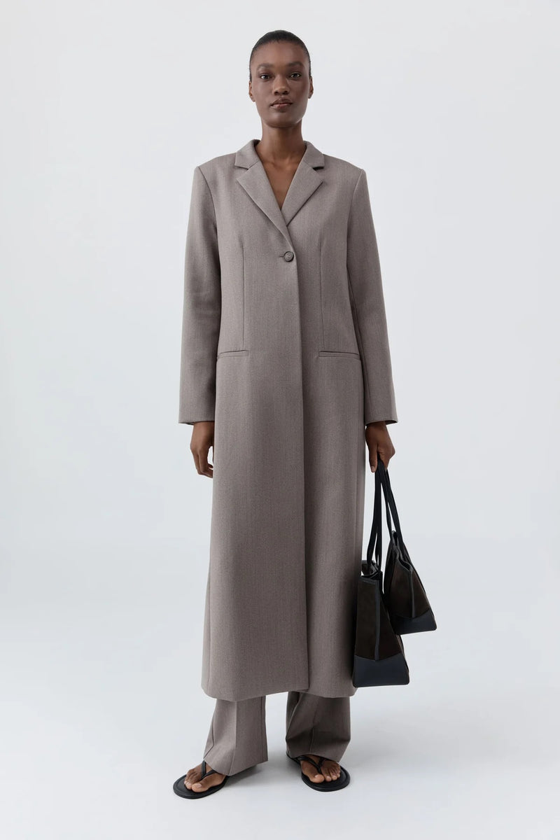 Slim Bateau Tote - Coffee