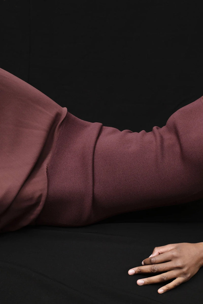 Sheer Silk Circle Hem Dress - Liqueur