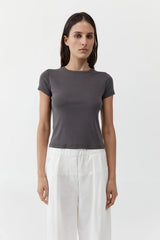 Organic Cotton Baby Tee - Soot