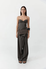 Wool Cami - Mulch