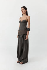 Wool Cami - Mulch