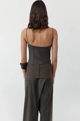 Wool Cami - Mulch