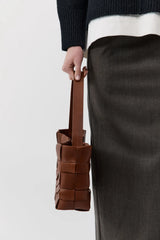 Woven Mini Tote - Chestnut - BLVD