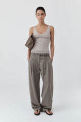 Baby Wool Scoop Cami - Soft Ash
