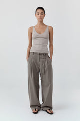 Baby Wool Scoop Cami - Soft Ash
