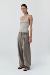 Baby Wool Scoop Cami - Soft Ash