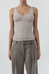 Baby Wool Scoop Cami - Soft Ash