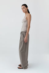 Baby Wool Scoop Cami - Soft Ash