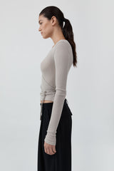 Wool Button Front Pleat Pants - Black