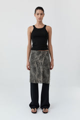 Savannah Silk Wrap Skirt - Zebra