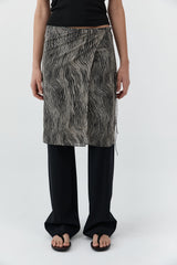Savannah Silk Wrap Skirt - Zebra